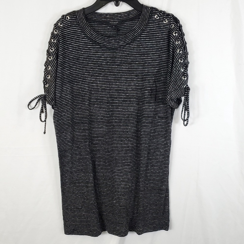 BLACK ORCHID Shoulder Lace Down Shirt